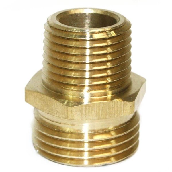 Interstate Pneumatics 3/4 Inch GHT Male x 1/2 Inch Male NPT Hose Fitting FGM018